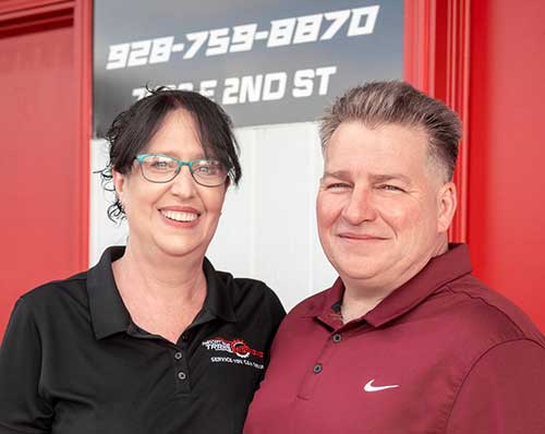 Desmond & Shannon, owners of Advanced Auto & Air